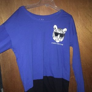 Justice FIERCE AND FAB long sleeve tee